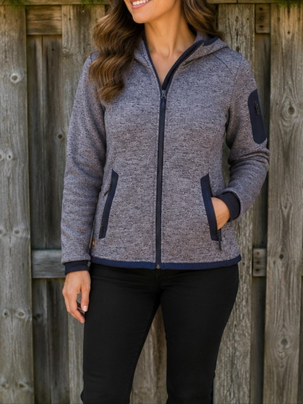 Stormtech Ladies Hooded Full Zip Sweater